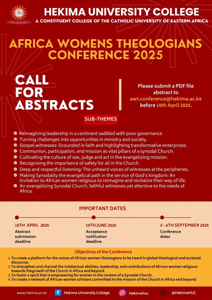 Africa Women Theologians Conference poster