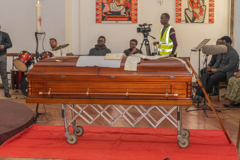 Huc holds a Requiem Mass for Fr. Paulin Manwelo, SJ.